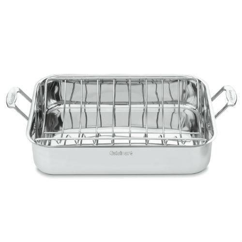 Cuisinart Chef's Classic Stainless 16" Roasting Pan with Rack - Roasters &amp; Roasting Racks