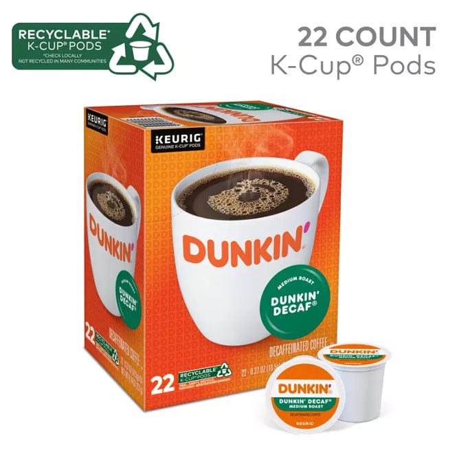 Keurig Dunkin' Dunkin' Decaf K-Cup Coffee - 22 Count Box