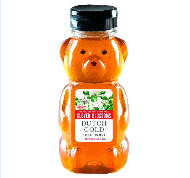 Dutch Gold Clover Blossom Honey Bear 12 oz - Honey