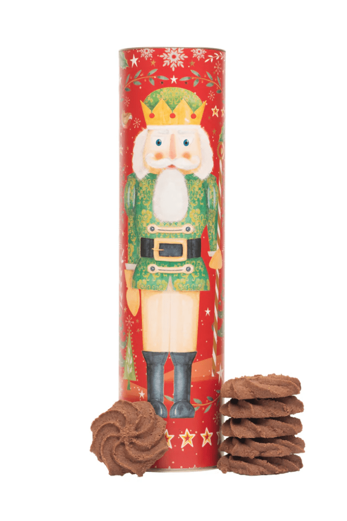 Farmhouse Biscuits Christmas Nutcracker Giant Cookie Tube - Cookies