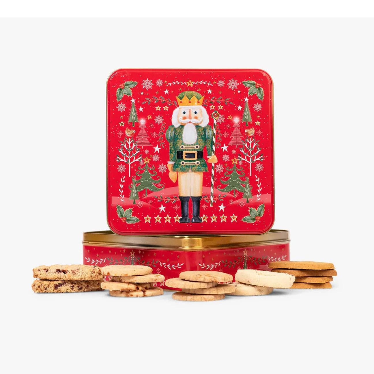 Farmhouse Biscuits Nutcacker Tin 14 oz - Cookies