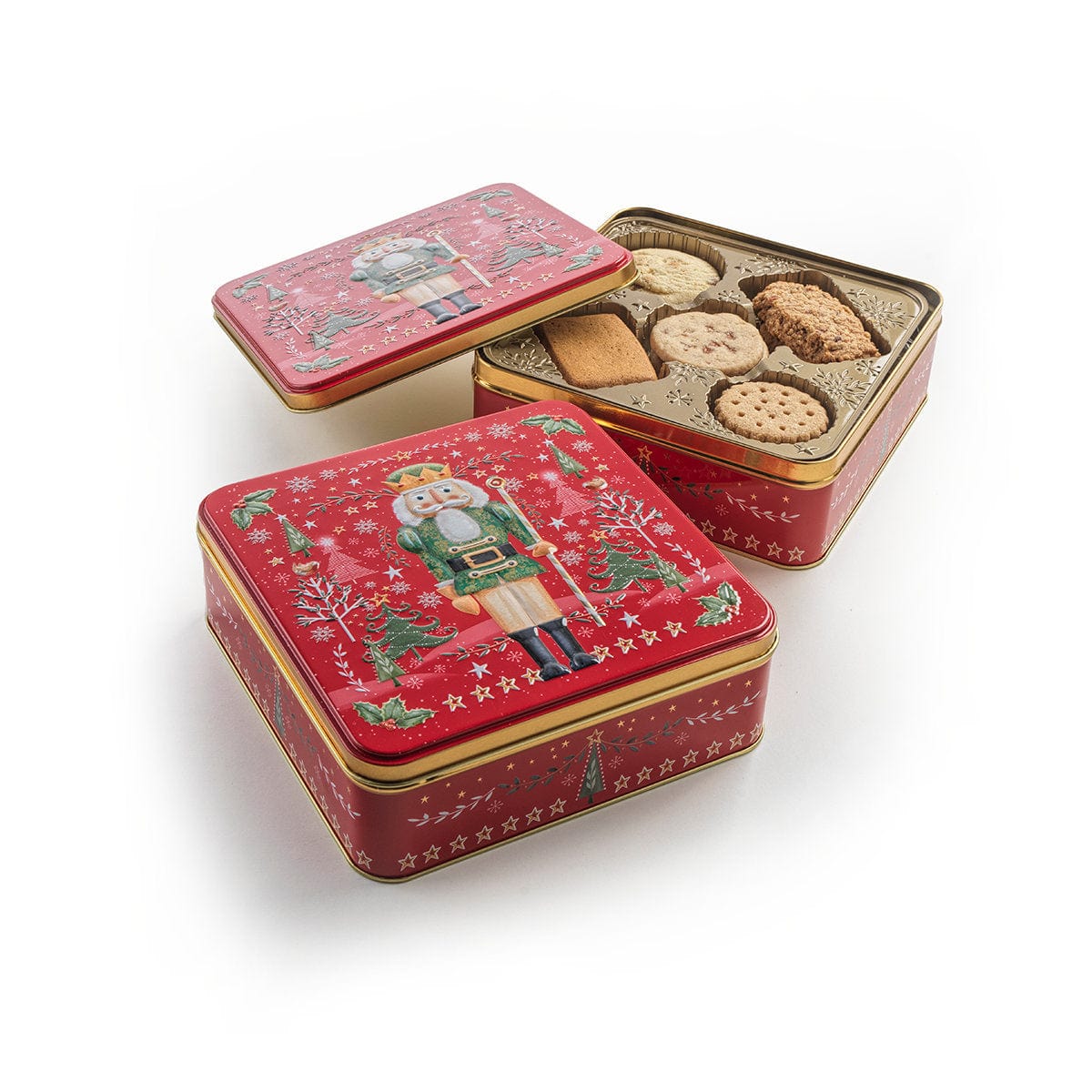 Farmhouse Biscuits Nutcacker Tin 14 oz - Cookies
