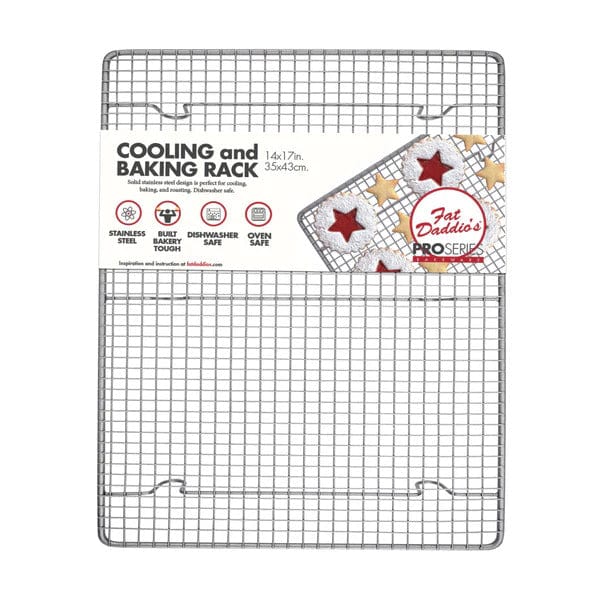 Fat Daddio's Stainless Steel Cooling & Baking Rack 14 x 17 - Baking Accessories