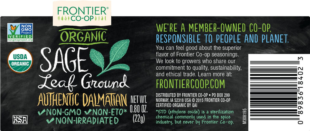 Frontier Co-Op Ground Sage .8 oz - Spices