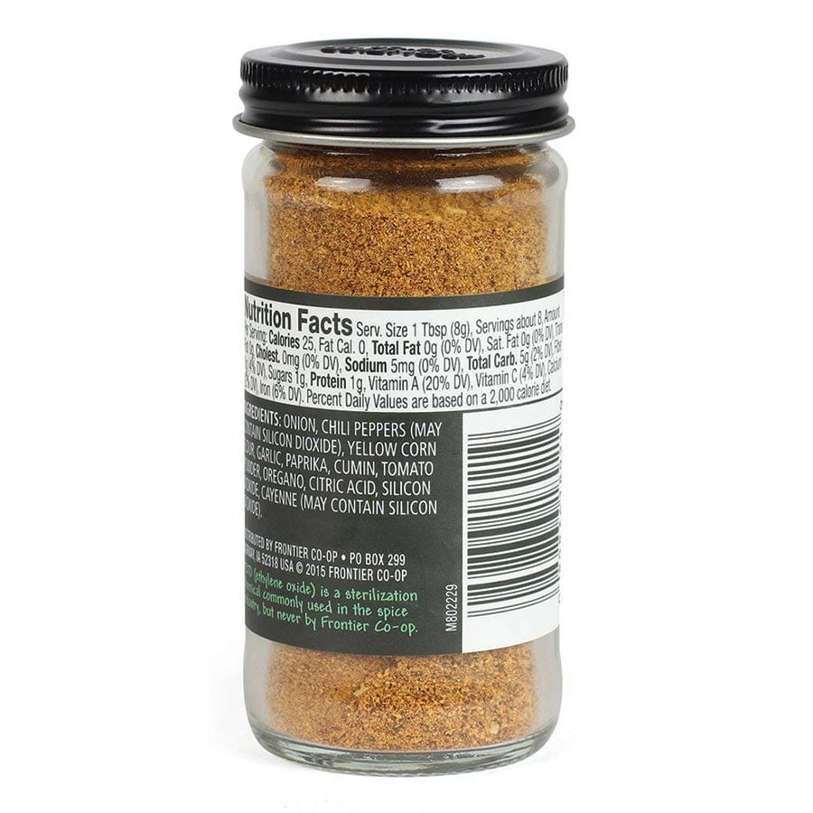 Frontier Co-Op Taco Seasoning Blend 2.33 oz - Spices
