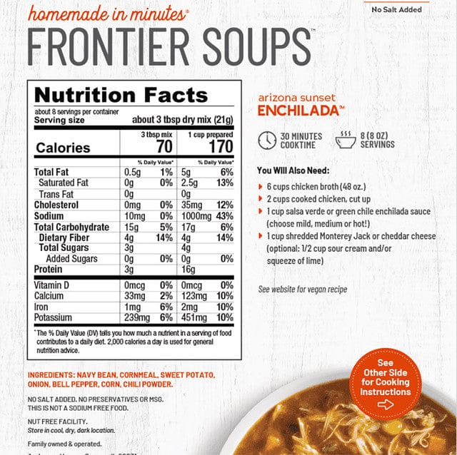 Frontier Soups Frontier Soups Arizona Sunset Enchilada Soup Mix 5.75 oz