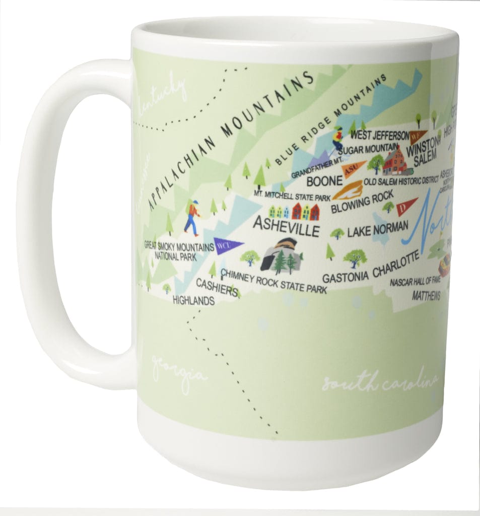 Galleyware North Carolina 15 oz Ceramic Mug - Drinkware