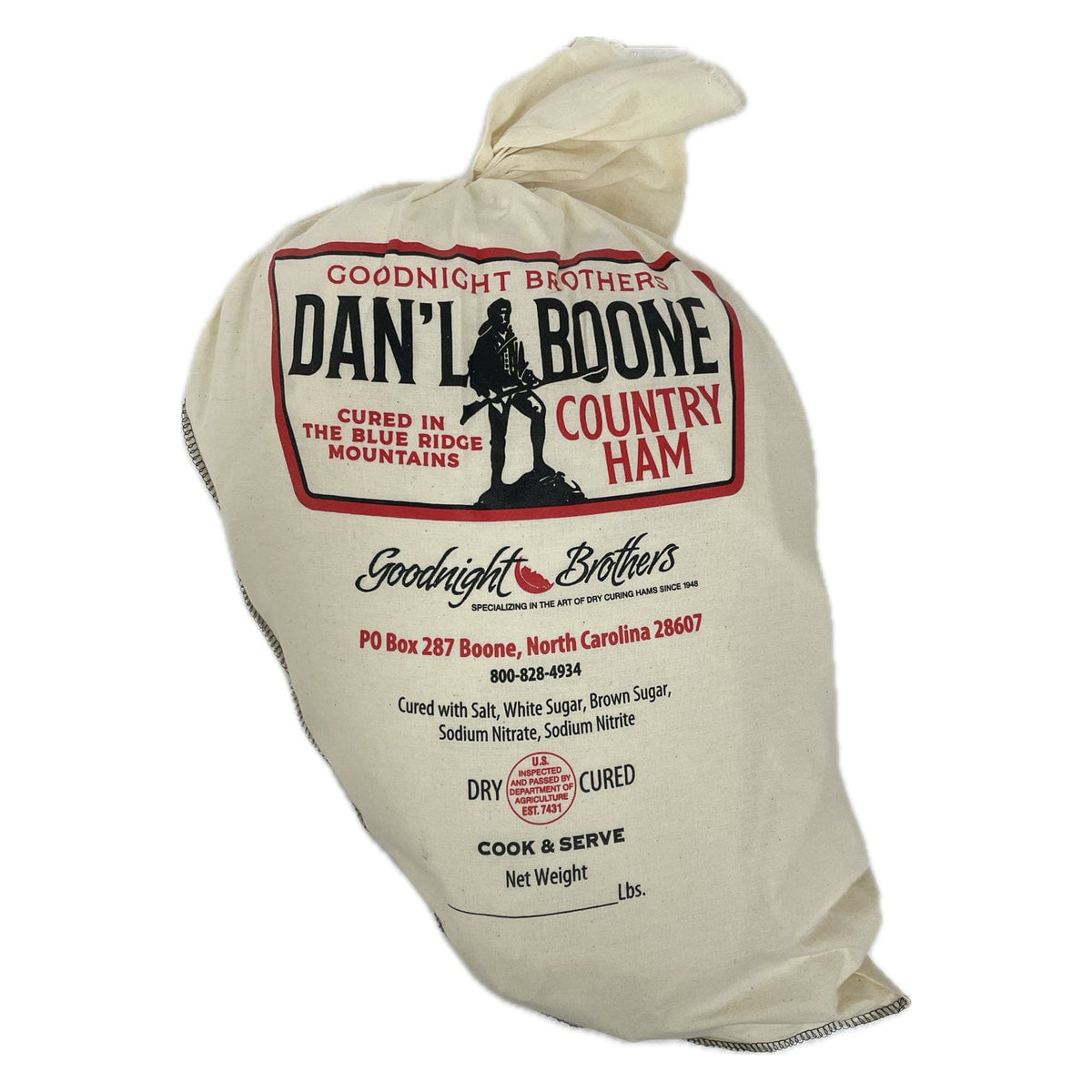 Goodnight Brothers Whole Country Ham 16 - 18 lbs - Meat