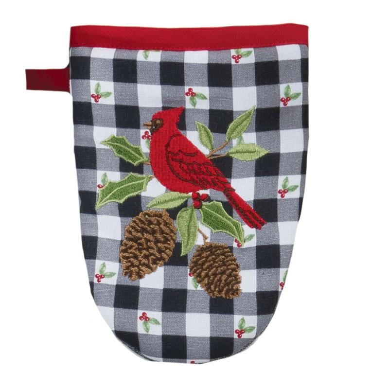 Grabber Mitt Winter Cardinal - Linen