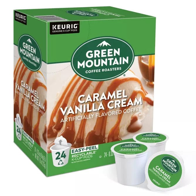 Keurig Green Mountain Coffee Roasters Caramel Vanilla Cream K-Cup Coffee - 24 Count Box