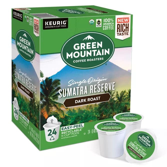 Keurig Green Mountain Coffee Roasters Sumatra Reserve K-Cup Coffee - 24 Count Box