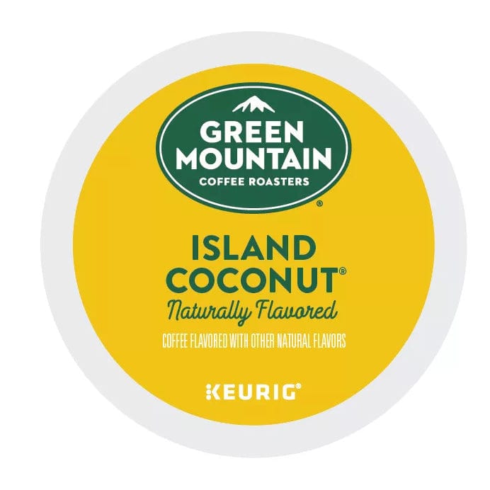 Green Mountain Island Coconut K-Cup Coffe - 24 Count Box - Keurig K-Cups