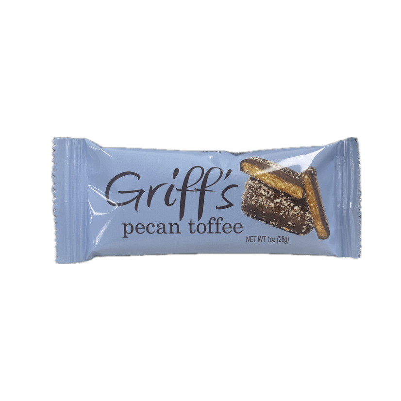 Griffs Pecan Toffee 1oz - Chocolate