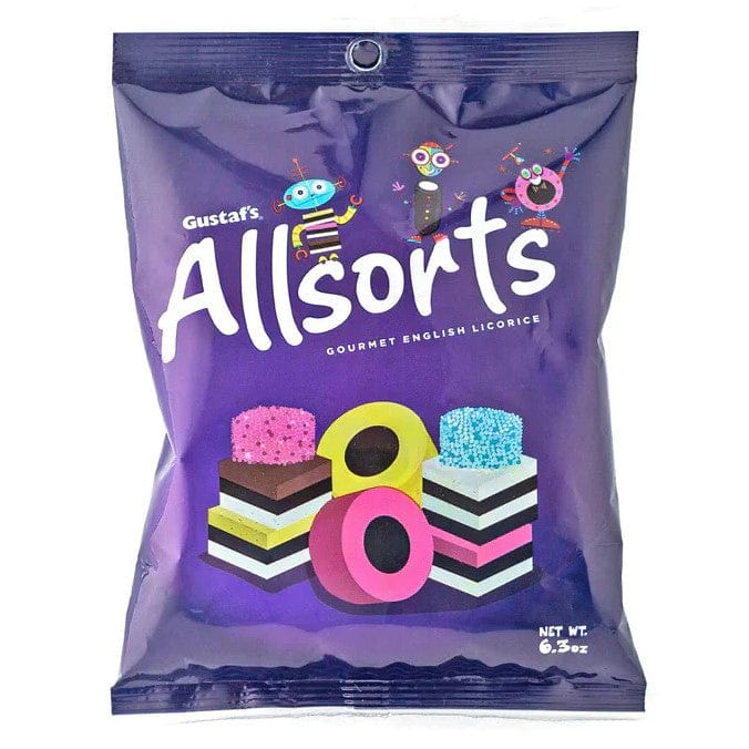 Gustaf's Allsorts Gourmet English Licorice 6.3 oz Bag - Old Fashioned Candy
