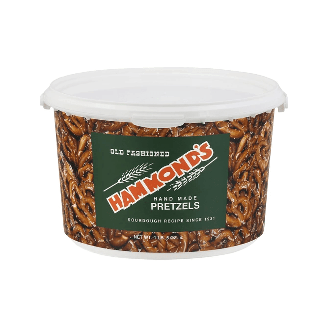 Hammond's Pretzel Tub 1lb 5oz - Pretzels