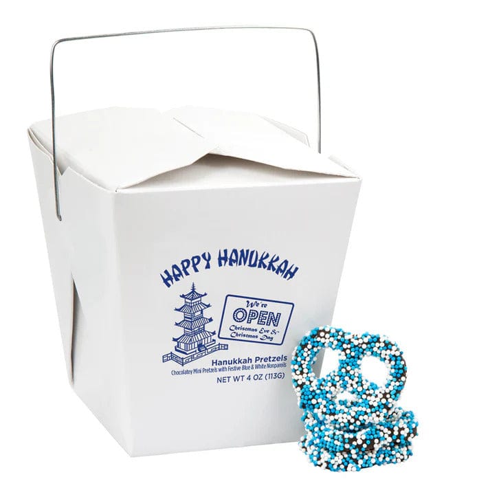 Southern Season Happy Hanukkah Mini Nonpareil Pretzels 4 Oz