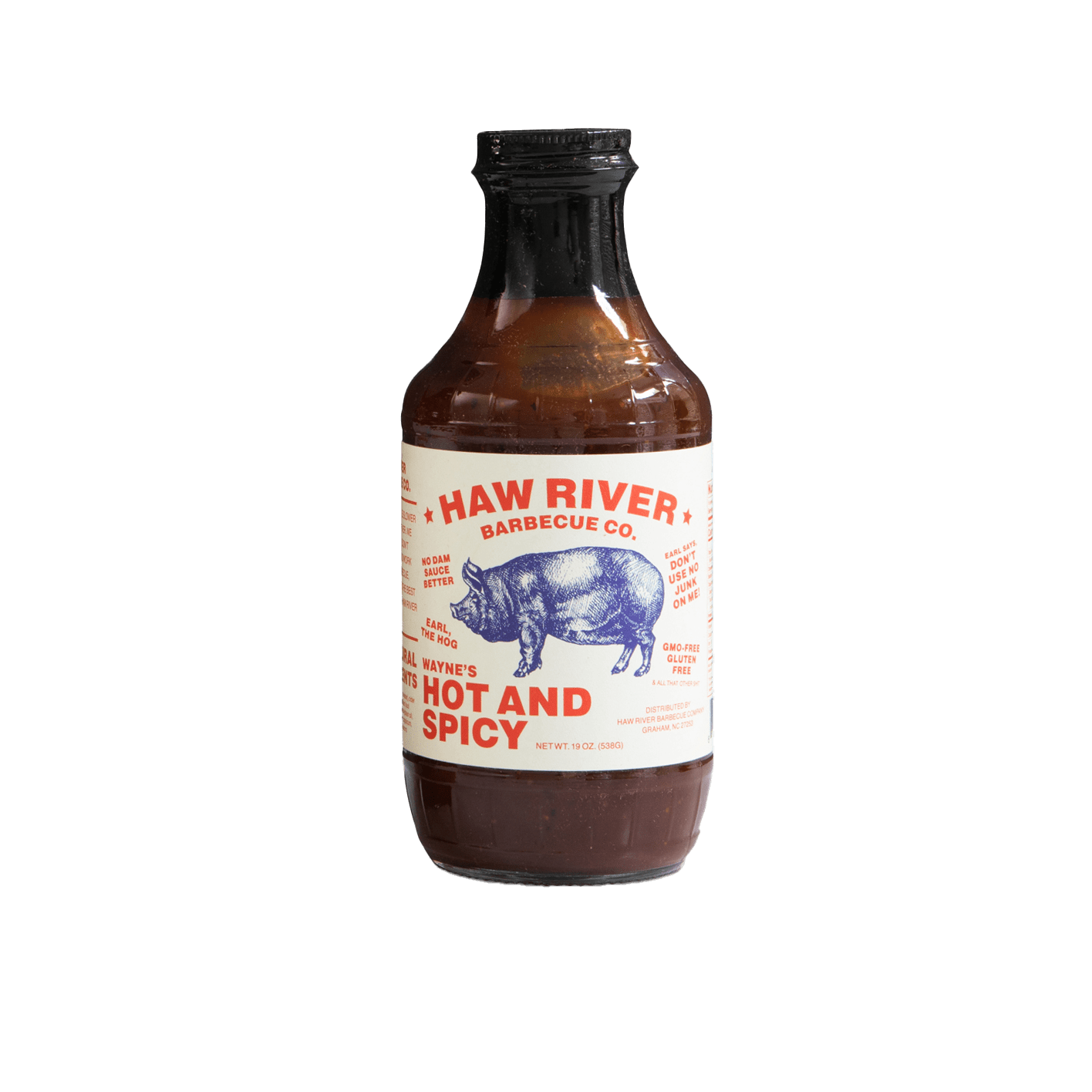Haw River Barbecue Co. Wayne's Hot and Spicy BBQ Sauce - BBQ Sauce