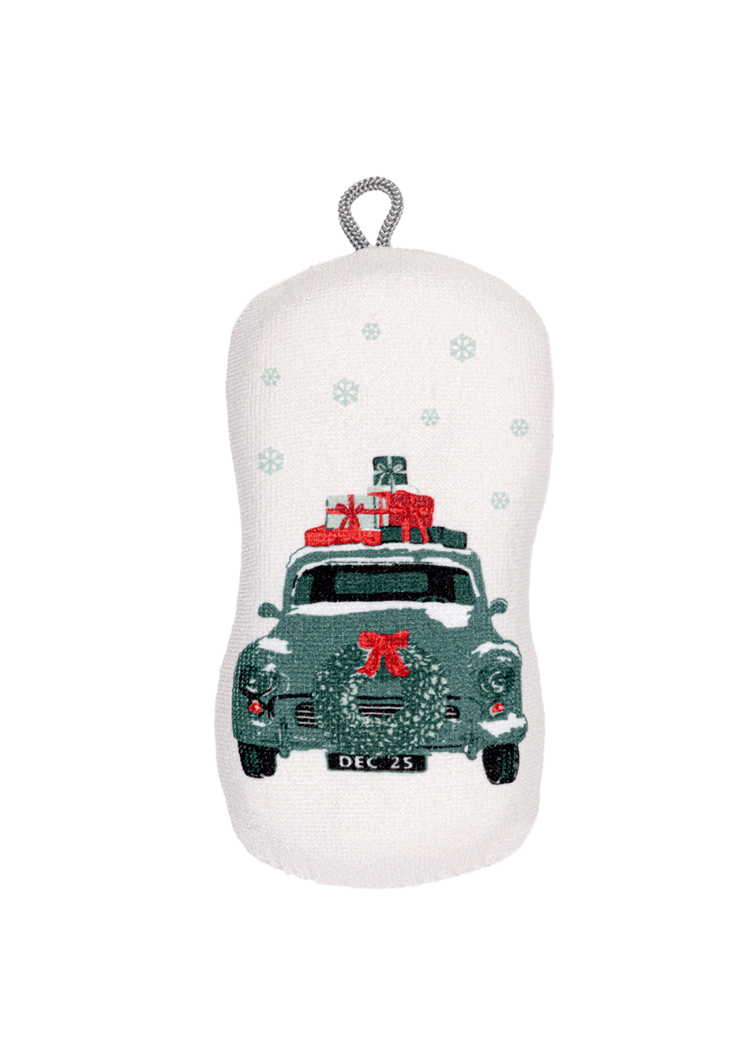 MuKitchen Holiday Car Scrub Sponge