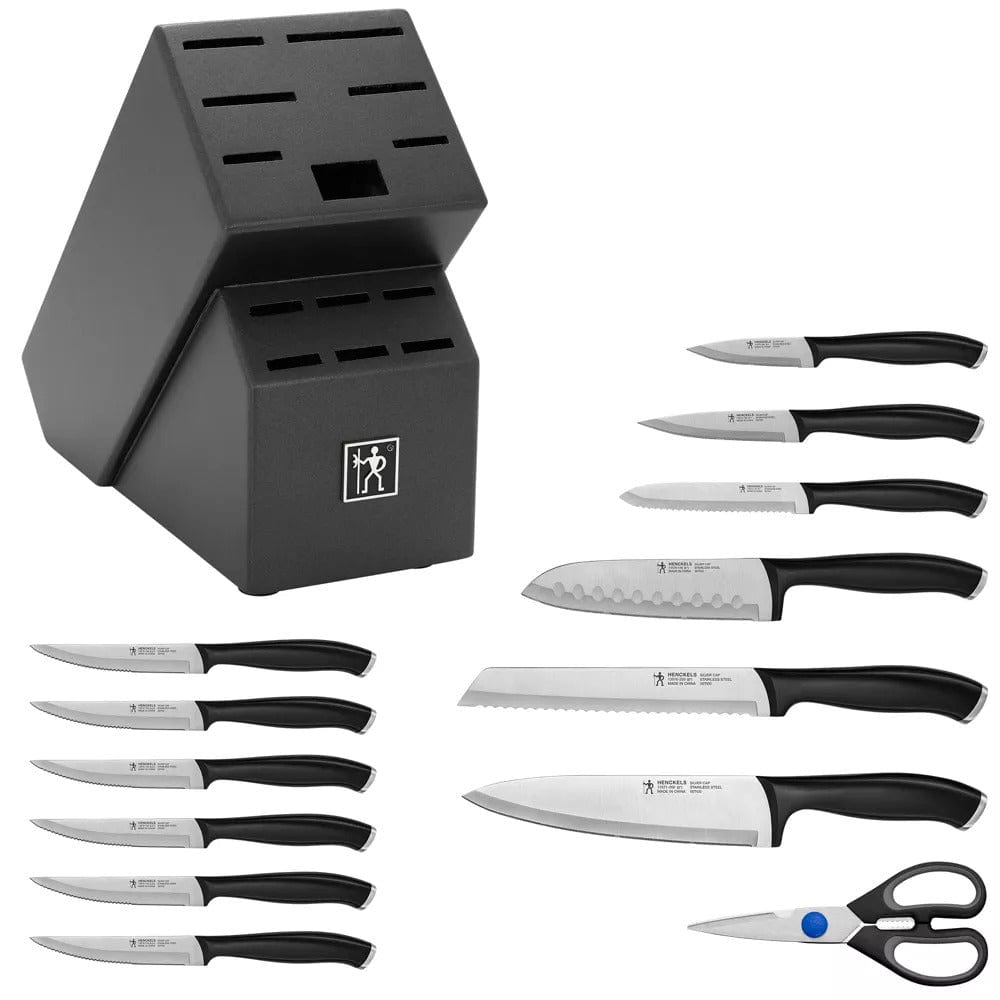 J.A. Henckels Silvercap 14 Piece Knife Set with Block - Knife Sets