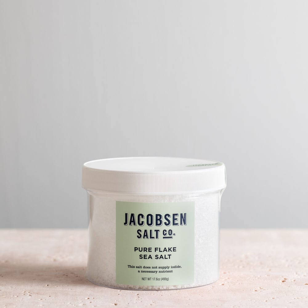 Jacobsen Salt Co. Pure Flake Sea Salt 17.6 oz Jar - Spices