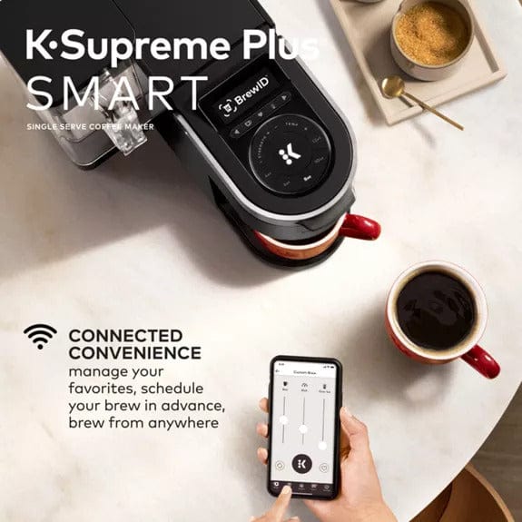 K-Supreme Plus® SMART Single Serve Coffee Maker - Black Stainless Steel - Keurig Coffeemakers