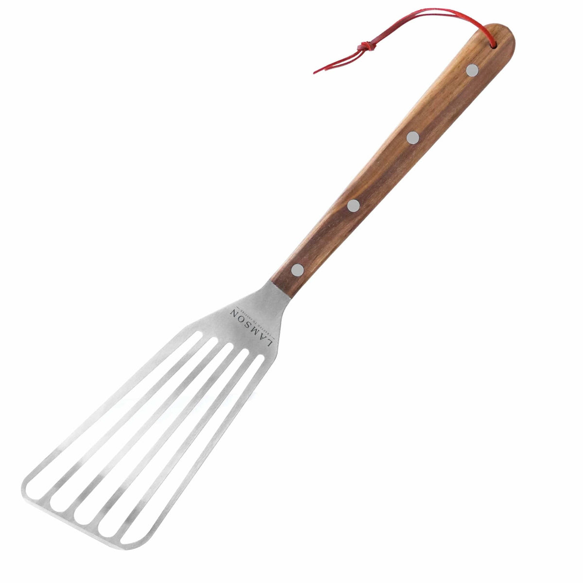 Lamson Premier 20" BBQ Slotted Fish &amp; Vegetable Turner - Walnut - BBQ Tool