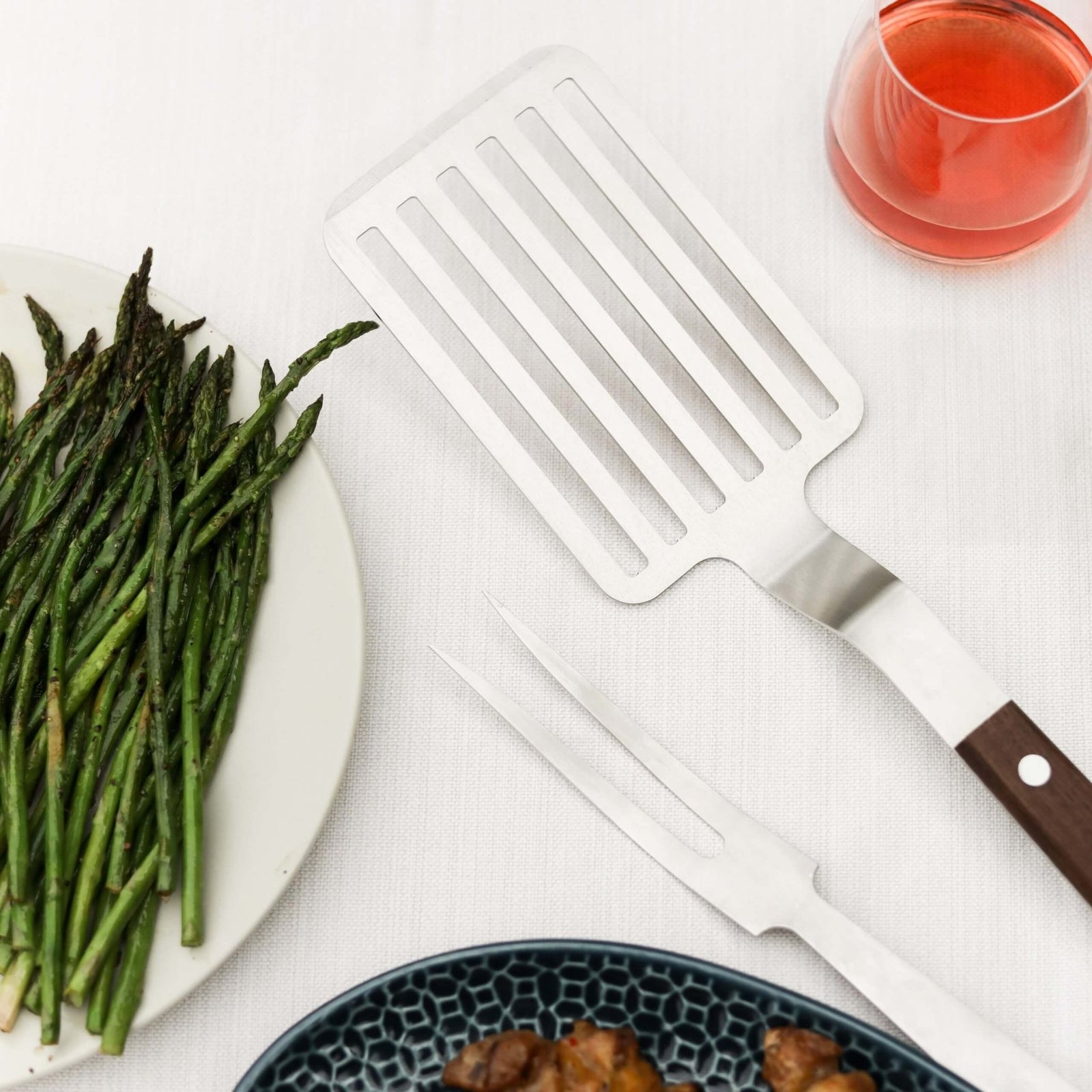 Lamson Premier 20" BBQ Turner with Beveled Edge - Walnut - BBQ Tool