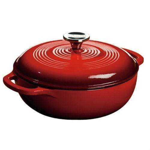 Lodge Lodge Color Enamel Cast Iron 3 qt. Dutch Oven - Island Spice Red