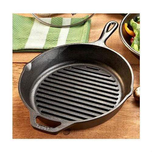 Lodge Pro Logic Cast Iron 10.25in Round Grill Pan - Cast Iron Cookware