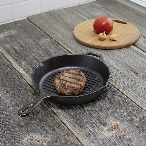 Lodge Pro Logic Cast Iron 10.25in Round Grill Pan - Cast Iron Cookware