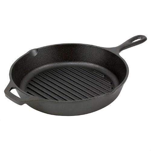 Lodge Pro Logic Cast Iron 10.25in Round Grill Pan - Cast Iron Cookware