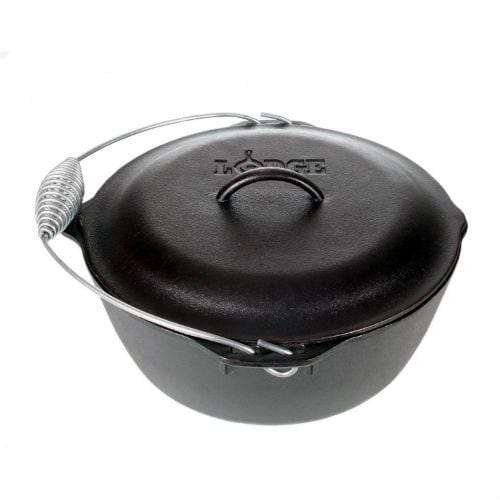 Lodge Lodge Pro Logic Cast Iron 5 qt. Dutch Oven w/Spiral Bail and Iron Cover
