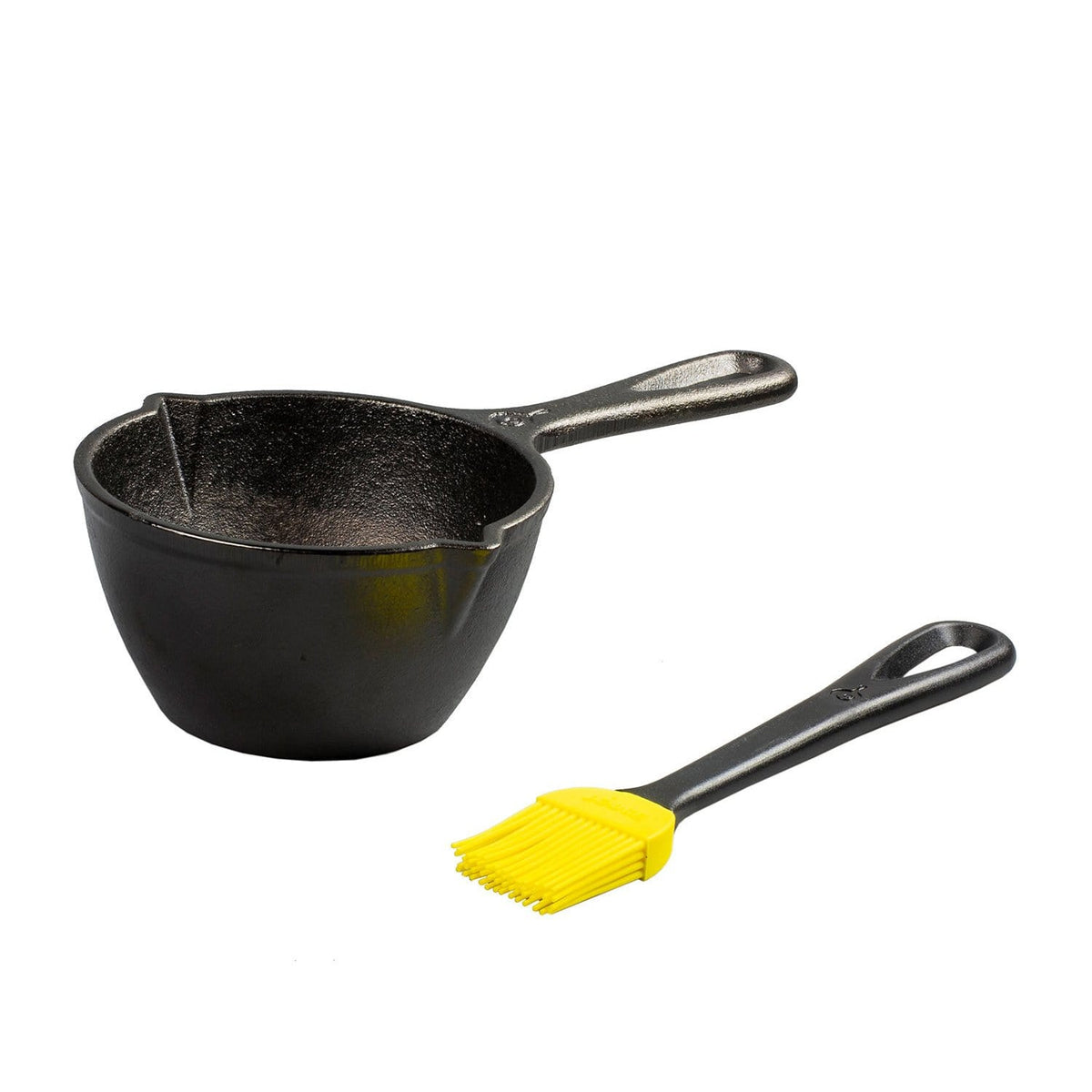 Lodge Pro Logic Cast Iron BBQ Sauce Pot with Brush - Cast Iron Cookware