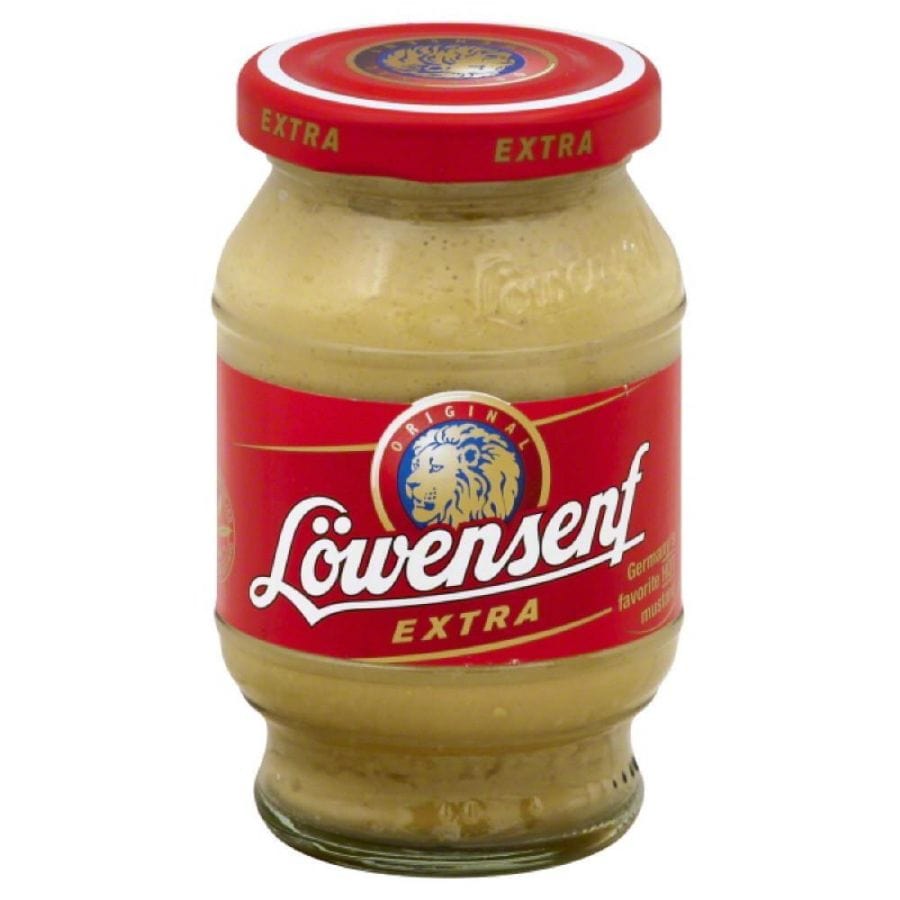 Lowensenf Extra Hot Mustard 9.3 oz - Condiments