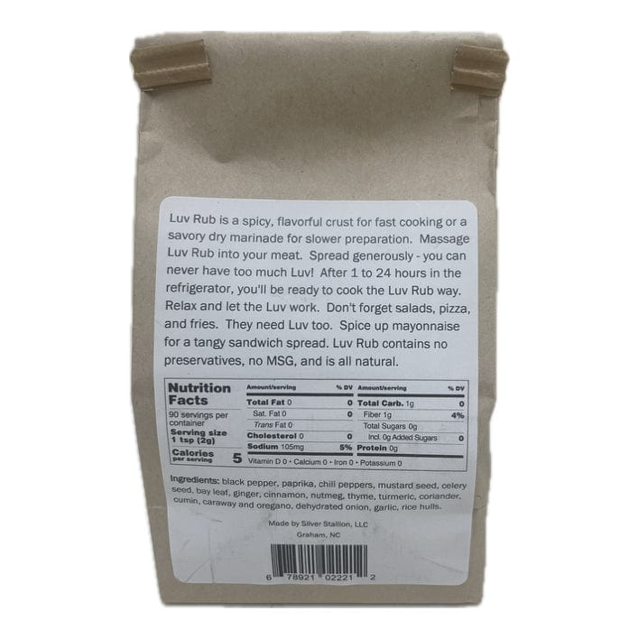 LuvRub Pork Rub 8 oz - BBQ Rub