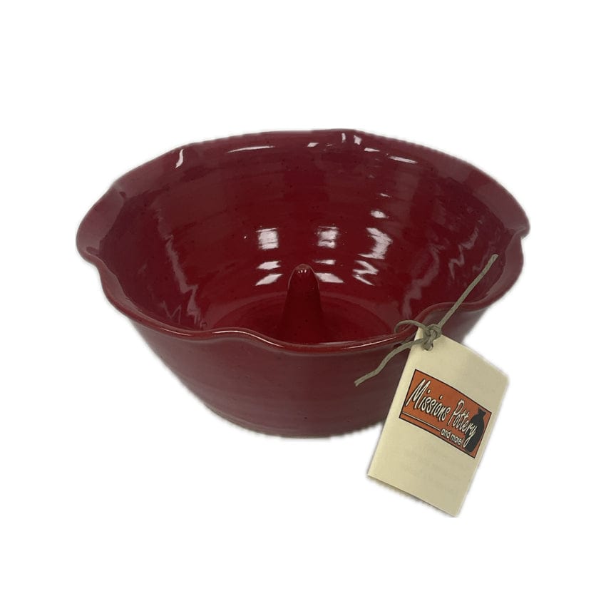 Missions Pottery Missions Pottery Apple Baker - Bright Red