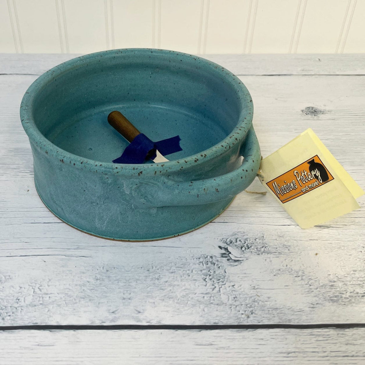 Missions Pottery Missions Pottery Brie Baker with Spreader