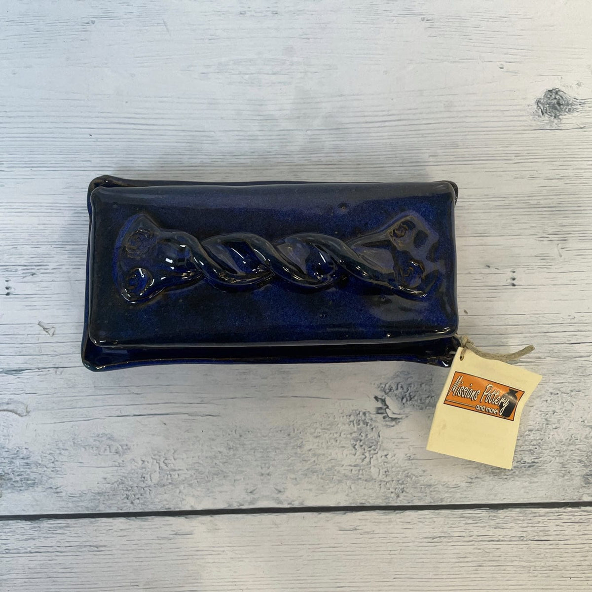 Missions Pottery Butter Dish with Lid - Pottery