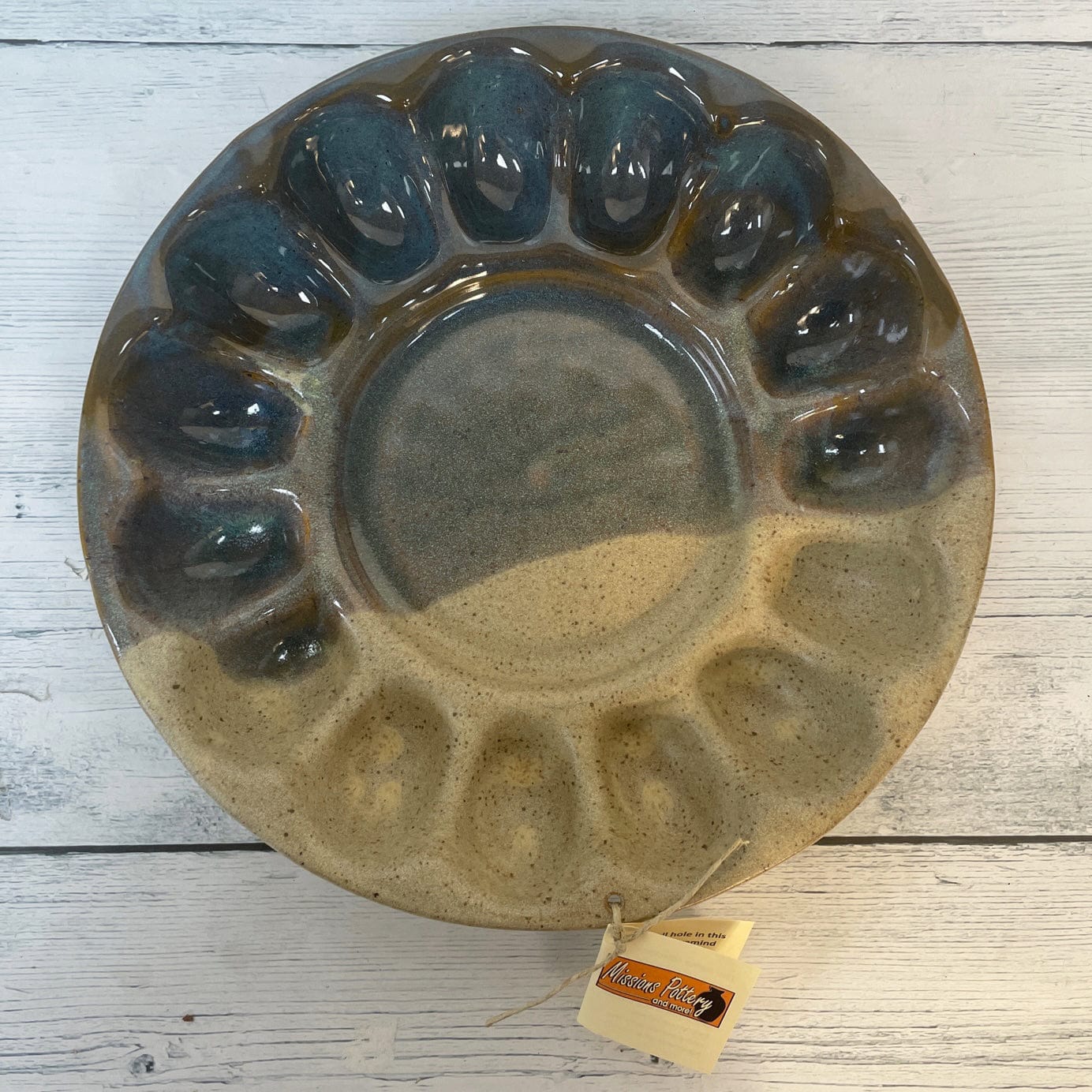 Missions Pottery Egg Platter - Pottery
