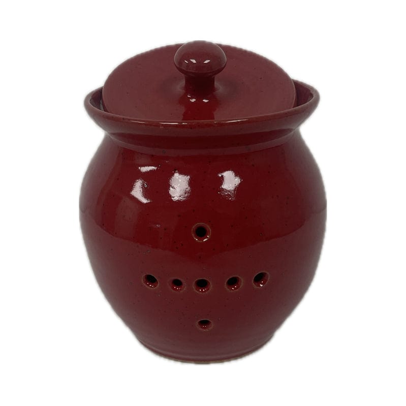 Missions Pottery Missions Pottery Garlic Keeper - Brick Red