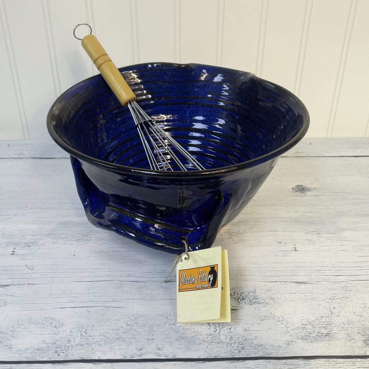 Missions Pottery Missions Pottery Mixing Bowl with Whisk