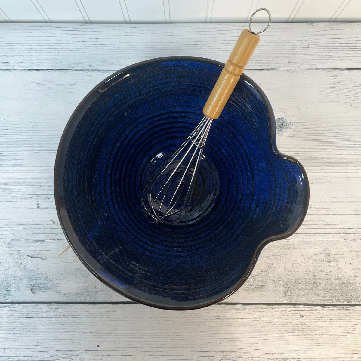 Missions Pottery Missions Pottery Mixing Bowl with Whisk