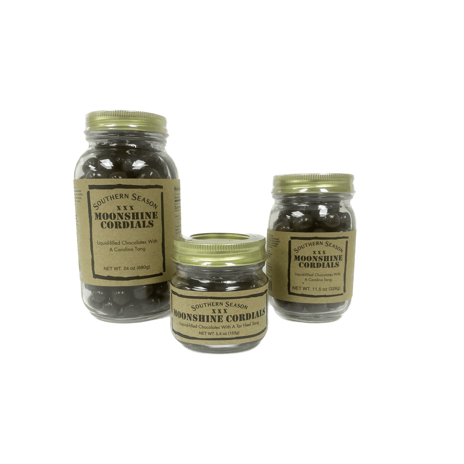 Southern Season Moonshine Cordials 5.4 oz Jar