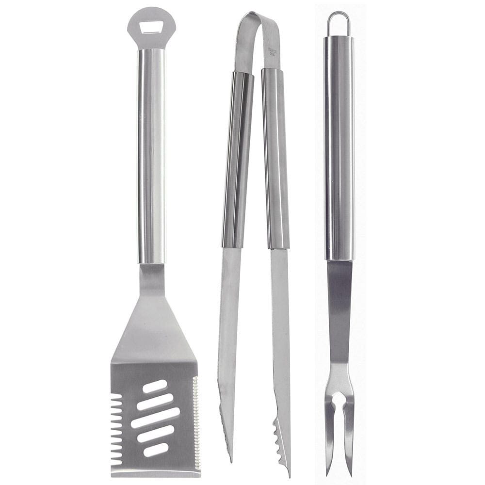 Mr. Bar-B-Q 3 Piece Stainless Steel Tool Set - BBQ Set