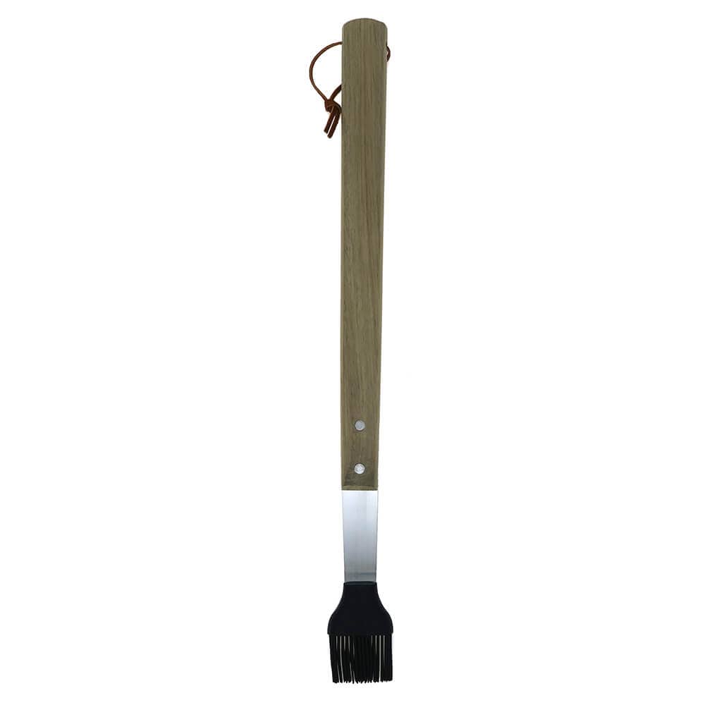 Mr. Bar-B-Q Rustic Wood Silicone Basting Brush - BBQ Tool