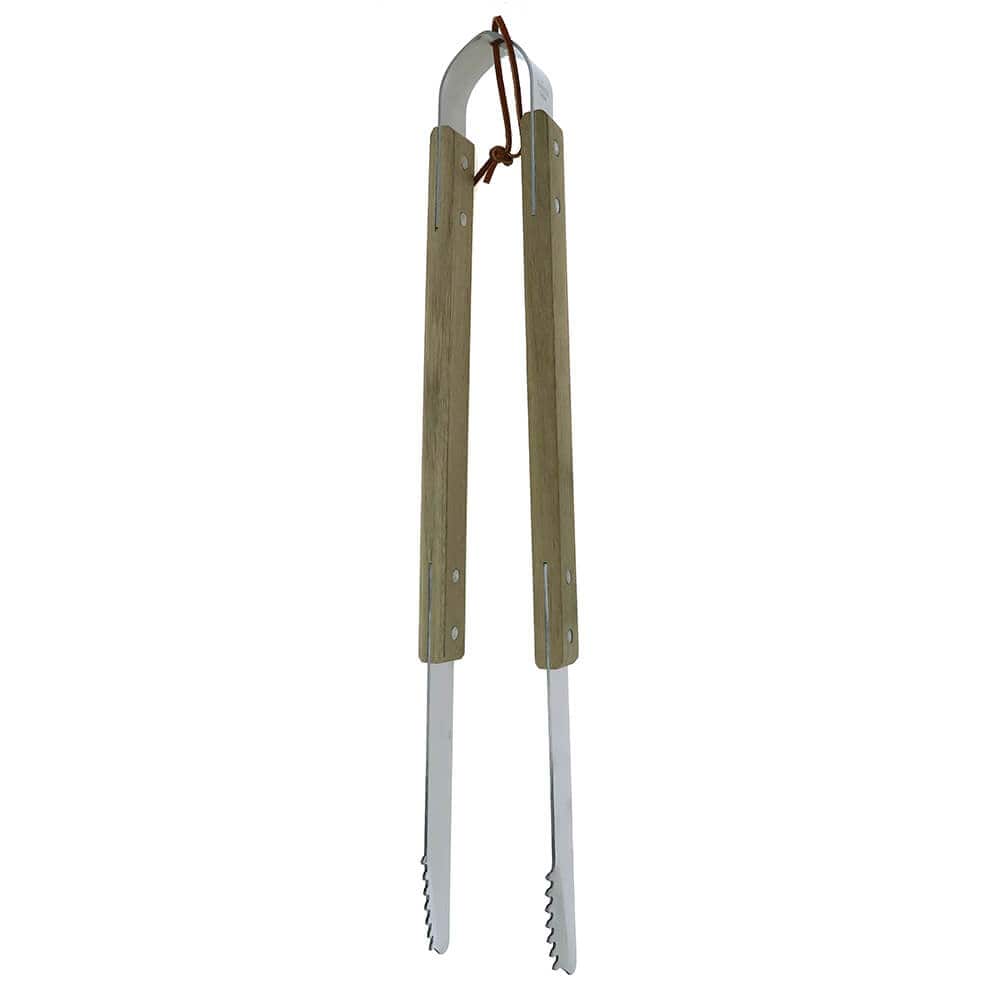 Mr. BBQ Mr. Bar-B-Q Rustic Wood Tongs