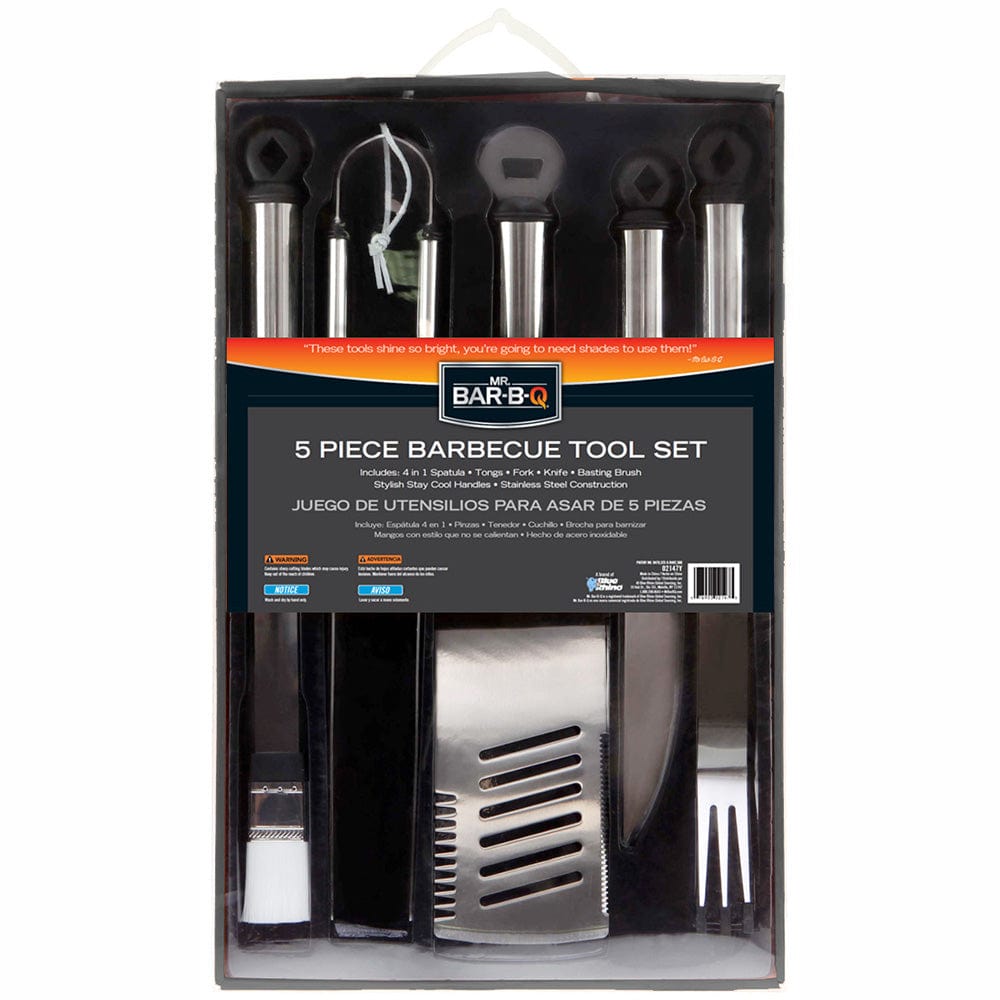 Mr. BBQ 5-piece Stainless Steel Tool Set - BBQ Set