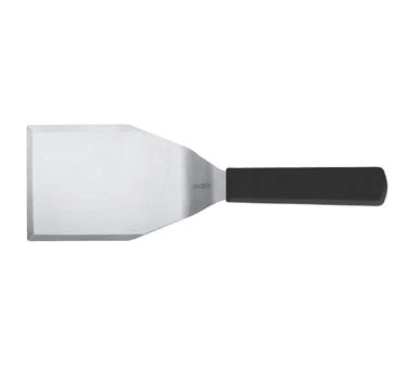 Mundial Stainless Steel 5" x 4" Turner with Black Handle - Turner