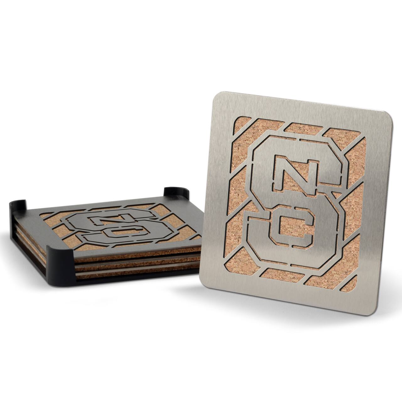 You the Fan NC State Wolfpack Boasters Stainless Steel Coasters - Set of 4