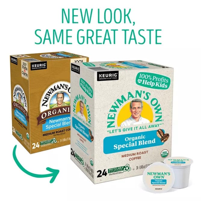 Newman's Own Organics Special Blend K-Cup Coffee - 24 Count Box - Keurig K-Cups